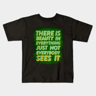 Andy Warhol Quote Kids T-Shirt